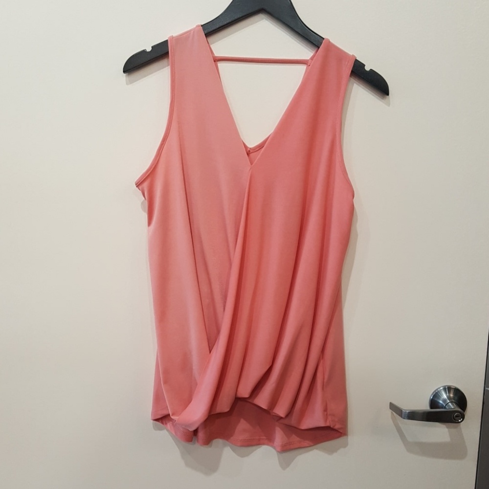 Pink drape tank